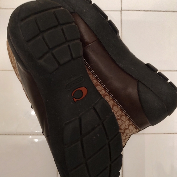 Coach leather and canvas logo booties size 7M EUC - Picture 10 of 10